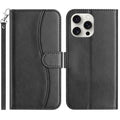 iPhone 7/8/12/13 Series Dual - Folded S - shape Leather Phone Case