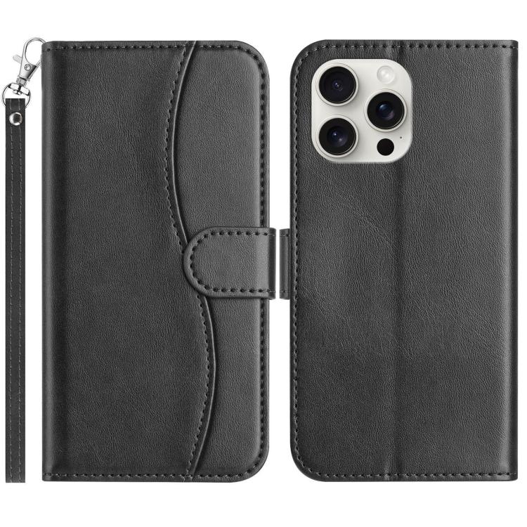 iPhone 7/8/12/13 Series Dual - Folded S - shape Leather Phone Case
