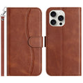 iPhone 7/8/12/13 Series Dual - Folded S - shape Leather Phone Case