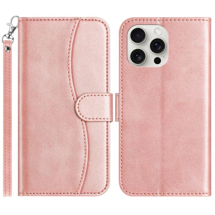 iPhone 7/8/12/13 Series Dual - Folded S - shape Leather Phone Case