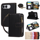 iPhone Duo Card Slot Leather Shoulder Strap Case