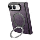 iPhone Duo Crocodile Leather Hinge Kickstand Case