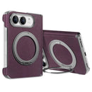 iPhone Duo Dual-Hinge Leather Magnetic Kickstand Case