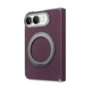 iPhone Duo Dual-Hinge Leather Magnetic Kickstand Case