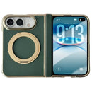 iPhone Duo Electroplated Litchi Rotating Kickstand Case