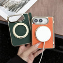 iPhone Duo Electroplated Litchi Rotating Kickstand Case