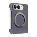 iPhone Duo Fine Grid Leather Magnetic Ring Case