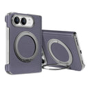 iPhone Duo Fine Grid Leather Magnetic Ring Case