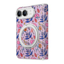 iPhone Duo Floral Leather Rotating Kickstand Case
