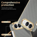 iPhone Duo Grid Leather Dual-Axis Hinge Case