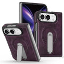 iPhone Duo Leather Coated Rotating Kickstand Case