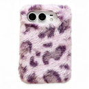 iPhone Duo Leopard Fluffy Winter Case