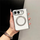 iPhone Duo Litchi PU Rotating Magnetic Kickstand Case