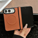 iPhone Duo Lychee Leather Magnetic Hinge Case