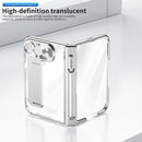 iPhone Duo Magnetic Hinge Electroplated PC Phone Cover with Tempered Glass