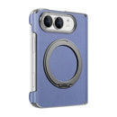 iPhone Duo Magnetic Ring Kickstand Hinge Leather Case