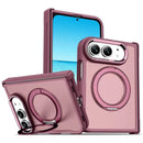 iPhone Duo Metal Lens Frame Ring Kickstand Case