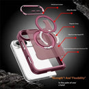 iPhone Duo Metal Lens Frame Ring Kickstand Case