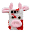 iPhone Duo Plush Cow Winter Case