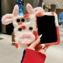 iPhone Duo Plush Cow Winter Case