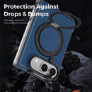 iPhone Duo PU Leather Ring Kickstand Case