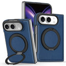 iPhone Duo PU Leather Ring Kickstand Case