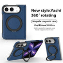 iPhone Duo PU Leather Ring Kickstand Case