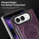 iPhone Duo Silicone Leather Magnetic Kickstand Case