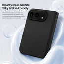 iPhone Fold Magnetic Case Liquid Silicone Shockproof Hinge Protection Phone Cover