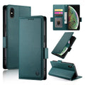 iPhone XS Max 7/8 Plus Side Buckle Magnetic Frosted Leather Phone Case