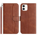 iPhone X/XR/XS/11/12 Series Dual - Folded S - shape Leather Phone Case
