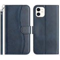 iPhone X/XR/XS/11/12 Series Dual - Folded S - shape Leather Phone Case