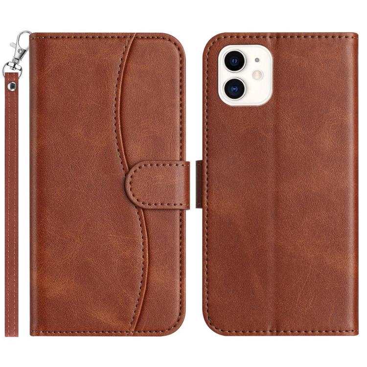 iPhone X/XR/XS/11/12 Series Dual - Folded S - shape Leather Phone Case