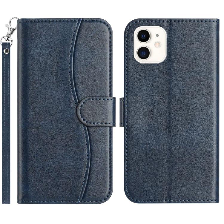 iPhone X/XR/XS/11/12 Series Dual - Folded S - shape Leather Phone Case