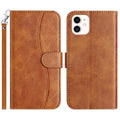 iPhone X/XR/XS/11/12 Series Dual - Folded S - shape Leather Phone Case