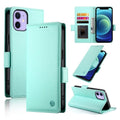 iPhone X/XS/XR/12 mini or iPhone 11 Side Buckle Magnetic Frosted Leather Phone Case