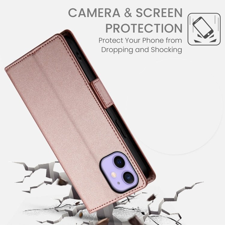 iPhone X/XS/XR/12 mini or iPhone 11 Side Buckle Magnetic Frosted Leather Phone Case