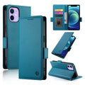 iPhone X/XS/XR/12 mini or iPhone 11 Side Buckle Magnetic Frosted Leather Phone Case