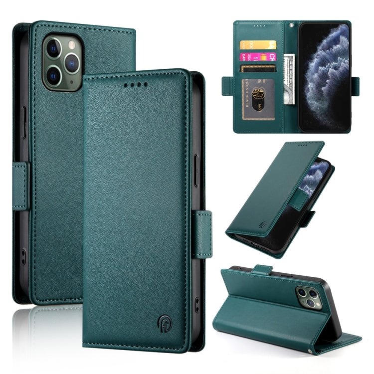 iPhone X/XS/XR/12 mini or iPhone 11 Side Buckle Magnetic Frosted Leather Phone Case