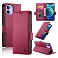 iPhone X/XS/XR/12 mini or iPhone 11 Side Buckle Magnetic Frosted Leather Phone Case
