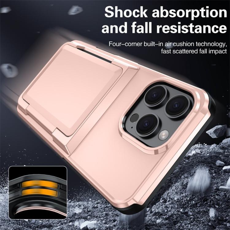 Kalebol Flip Card Wallet Holder Shockproof Phone Case