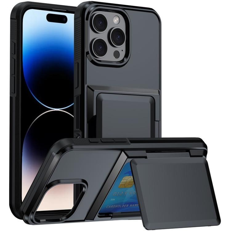 Kalebol Flip Card Wallet Holder Shockproof Phone Case