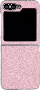 Leather Case Compatible with Samsung Galaxy Z Flip 7, PU Hard PC Thin Slim