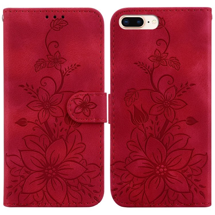 Lily Embossed Leather Phone Case, For iPhone 12 mini, For iPhone 11 Pro Max