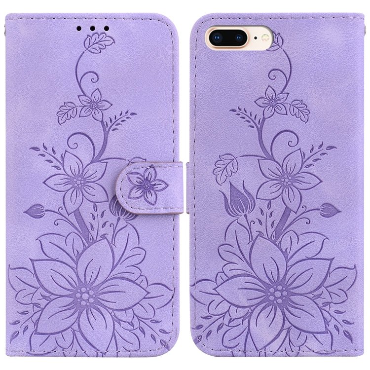 Lily Embossed Leather Phone Case, For iPhone 12 mini, For iPhone 11 Pro Max