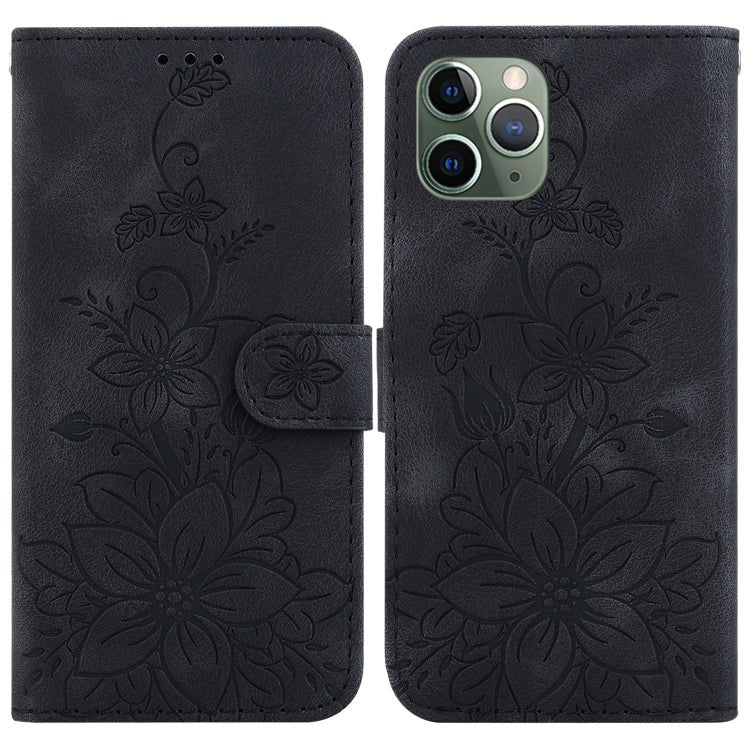 Lily Embossed Leather Phone Case, For iPhone 12 mini, For iPhone 11 Pro Max