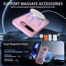 Magnetic for Google Pixel 9A Case with Stand (Compatible with Magsafe)(Military Grade Drop Protection) Slim Translucent Matte Shockproof with Invisible Kickstand Phone Case, Pink
