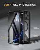 Magnetic for Iphone 16 Pro Case Full - Body Phone with Built - In Glass Screen Protector