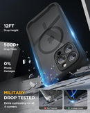 Magnetic for Iphone 16 Pro Case Full - Body Phone with Built - In Glass Screen Protector