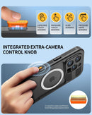 Full body IP68 waterproof case for iPhone 16 Pro with Magsafe and a built in screen protector in black and clear